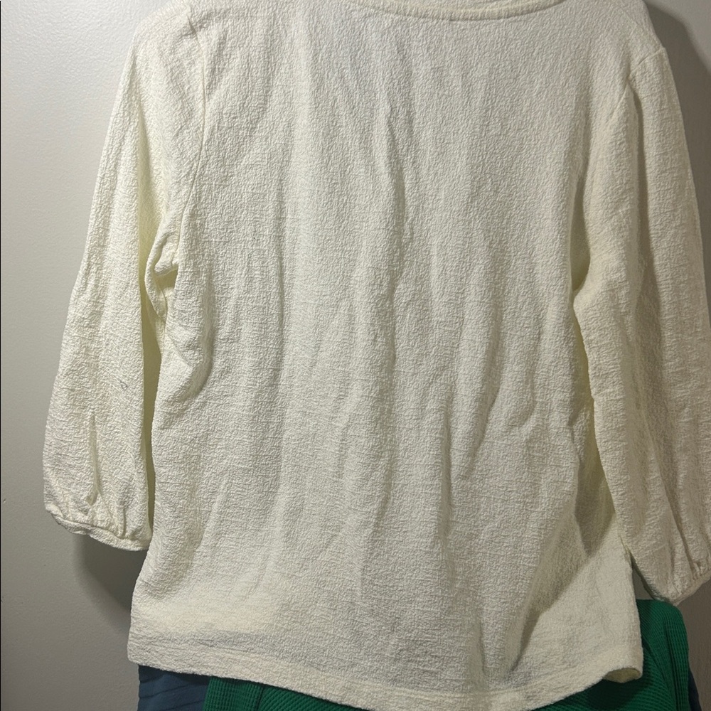 Garnet Hill Pebble-Stitch Knit Top - Picture 4 of 9